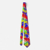 Vibrant Trippy Jiggle Pattern-Stropdas Stropdas (Achterkant)