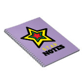 Vibrant trois étoiles STAR NOTES Carnet spiral (Côté Droit)