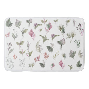 Vibrant Tropische Waterverf Badmat