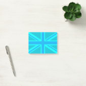 Vibrant Turquoise Union Jack Britse vlag Post-it® Notes (Kantoor)