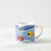 Vibrant Underwater Fish Art Espresso Cup Espresso Kop (Rechts)