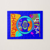 Vibrant USA Change: een gewaagde uitspraak Legpuzzel (Horizontaal)