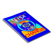 Vibrant USA Change: een gewaagde uitspraak Notitieboek (Rechterzijde)