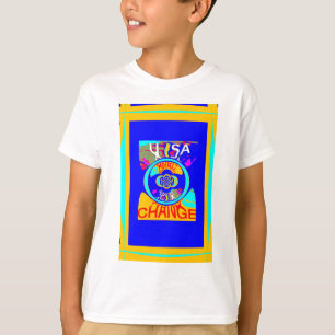 Vibrant USA Change: een gewaagde uitspraak T-shirt