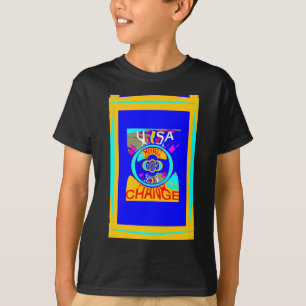 Vibrant USA Change: een gewaagde uitspraak T-shirt