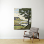 Vibrant Valley and River Landscape Wandkleed (In situ)