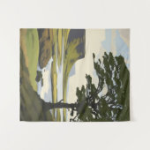 Vibrant Valley and River Landscape Wandkleed (Voorkant (horizontaal))