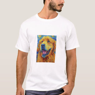 Vibrant Van Gogh Inspiré Chien Uni-sexe T-shirt