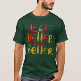 Vibrant Veggie Delight Celebrate Vegan Lifestyle f T-shirt