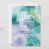 Vibrant  Watercolor Wedding Invitation (Devant)