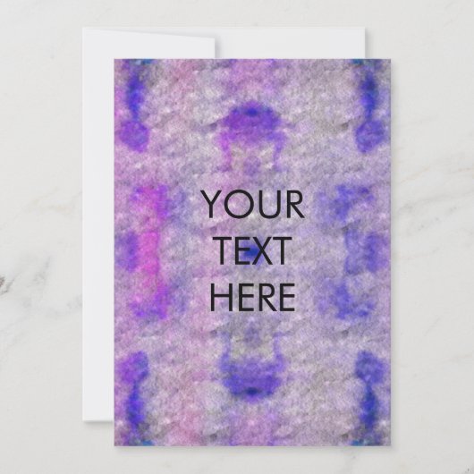 Vibrant Waterverf Tie Dye Blank Kaart (Voorkant)