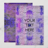 Vibrant Waterverf Tie Dye Blank Kaart (Voorkant / Achterkant)