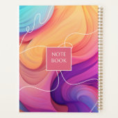 Vibrant Waves Notitieboek (Achterkant)
