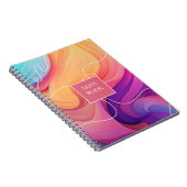 Vibrant Waves Notitieboek (Rechterzijde)