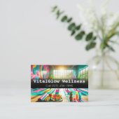 Vibrant Wellness Visitekaartje geeft energie aan u (Staand voorkant)