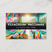 Vibrant Wellness Visitekaartje geeft energie aan u (Voorkant)