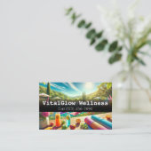 Vibrant Wellness Visitekaartje geeft energie aan u (Staand voorkant)