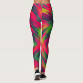 Vibrant Whirl – Neon Energie Leggings (Achterkant)