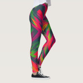 Vibrant Whirl – Neon Energie Leggings (Rechts)