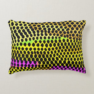 "Vibrant Wilderness" Kleurrijke Abstracte Print Accent Kussen