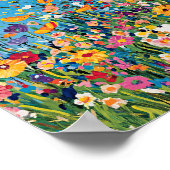 Vibrant Wildflower Field Impressionist Poster Wall (Coin)