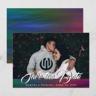 Vibrant Wisps   Donkere Waterverf van Jewel Tone Save The Date