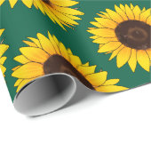 Vibrant Yellow Sunflower Bloom Cadeaupapier (Rol Hoek)