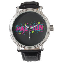 Vibrante Passie Typografie - Retro 90s Pop Art Est