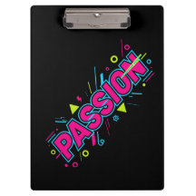 Vibrante Passie Typografie - Retro 90s Pop Art Est