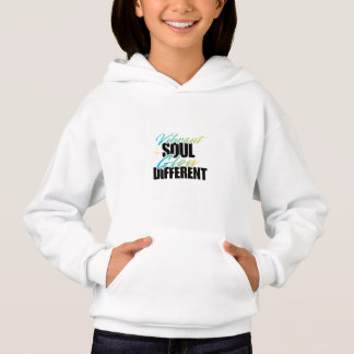 Vibrante ziel, gloei anders meisjes hoodie