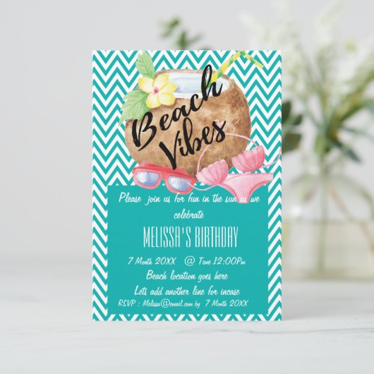 Vibraphone de plage - invitation de partie de noix (Debout devant)