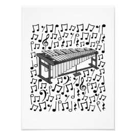 Vibraphone Musical Notes Percussionist Musicus Foto Afdruk