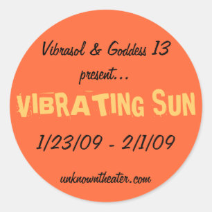 Vibrasol 1/23/09 - 2/1/09 ronde sticker