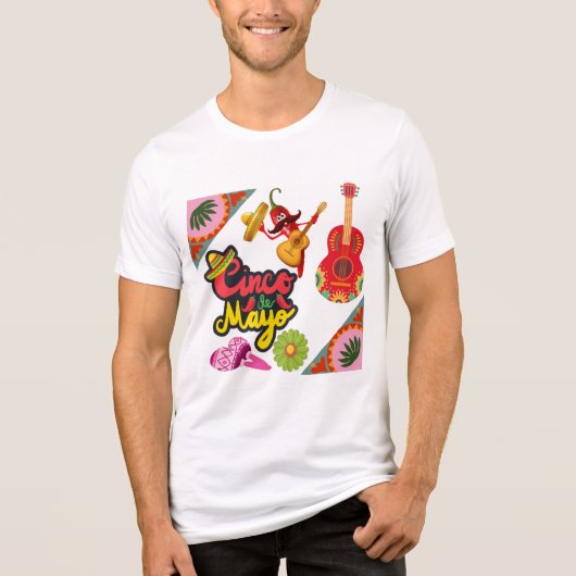 Vibrat viva vibes  Tri-Blend shirt (Voorkant)