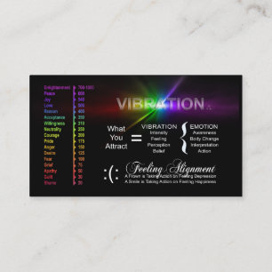 Vibratie - 21 dagen Perspectief Challenge Kaarten Visitekaartje