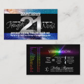 Vibration - 21 jours Perspective Cartes de Défi (Devant / Derrière)