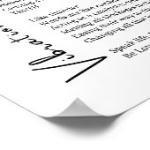 Vibration des mots éveil poème poster art mur (Coin)