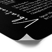 Vibration des mots éveil poème poster art mur (Coin)