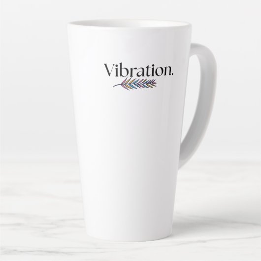 Vibration latte Mug (Angle droit)