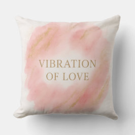 Vibration of Love Throw Pillow – Elegant Pink and Kussen