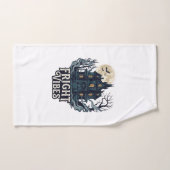 Vibrations d'effroi Halloween Maison hantée pleine (Serviette à main)