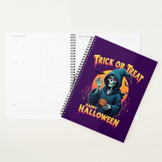 Vibrations effrayantes d'Halloween : squelette de (Devant avec enveloppe)