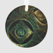 Vibrations magiques Abstrait Art Cercle acrylique (dos)