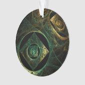 Vibrations magiques Abstrait Art Cercle acrylique (devant)