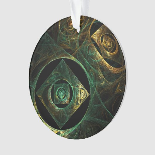 Vibrations magiques Abstrait Art Cercle acrylique (devant)