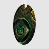 Vibrations magiques Art Abstrait Acrylique Oval (devant)