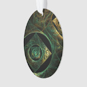 Vibrations magiques Art Abstrait Acrylique Oval (devant)