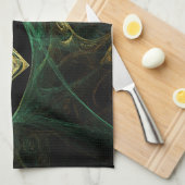 Vibrations magiques Art Abstrait Serviette de cuis (Quart Plié)
