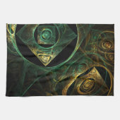 Vibrations magiques Art Abstrait Serviette de cuis (Horizontal)