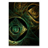 Vibrations magiques Carte de table d'art Abstrait (Dos)